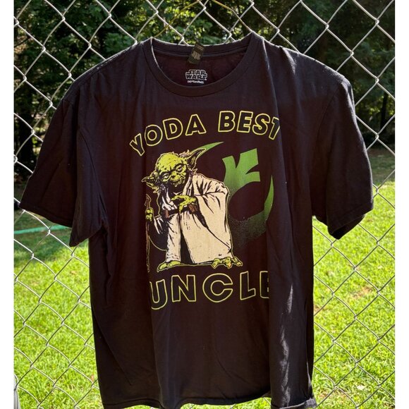 Star Wars Yoda Best Uncle T-Shirt XL Black Funny Gift Tee by Anvil - Picture 11 of 13